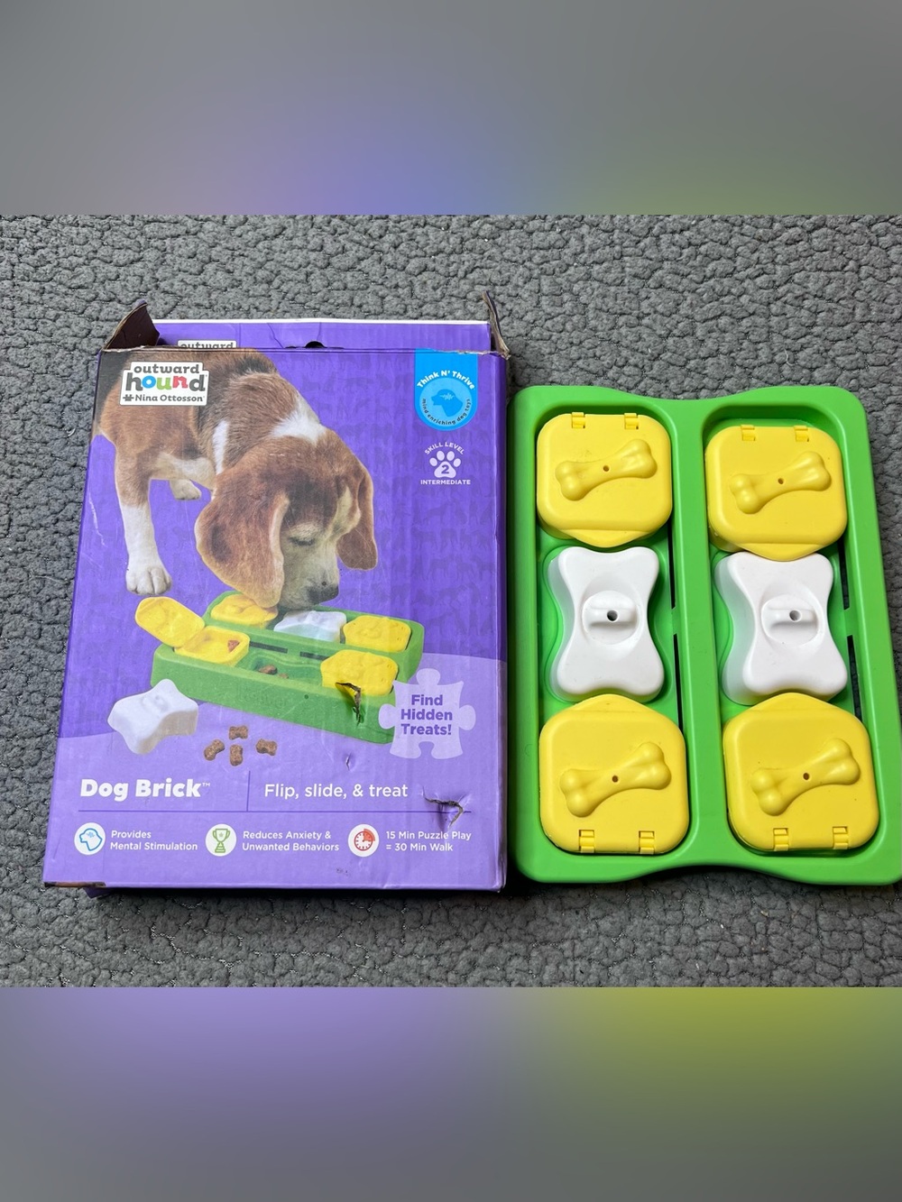 Outward Hound Nina Ottosson Dog Brick Interactive Puzzle Toy